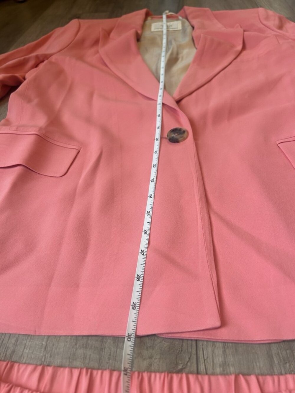 Peserico Womens Pink Suit Blazer & Pants Set IT 44 US 8 Italy Graduation Sparkle - Picture 10 of 16